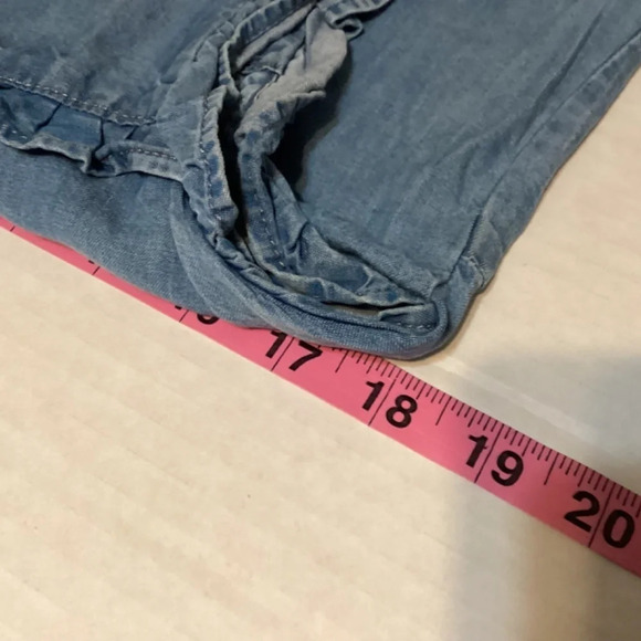 ZARA SZ SM blue shift dress ruffles country chic beachy boho lightweigh… - Picture 9 of 9